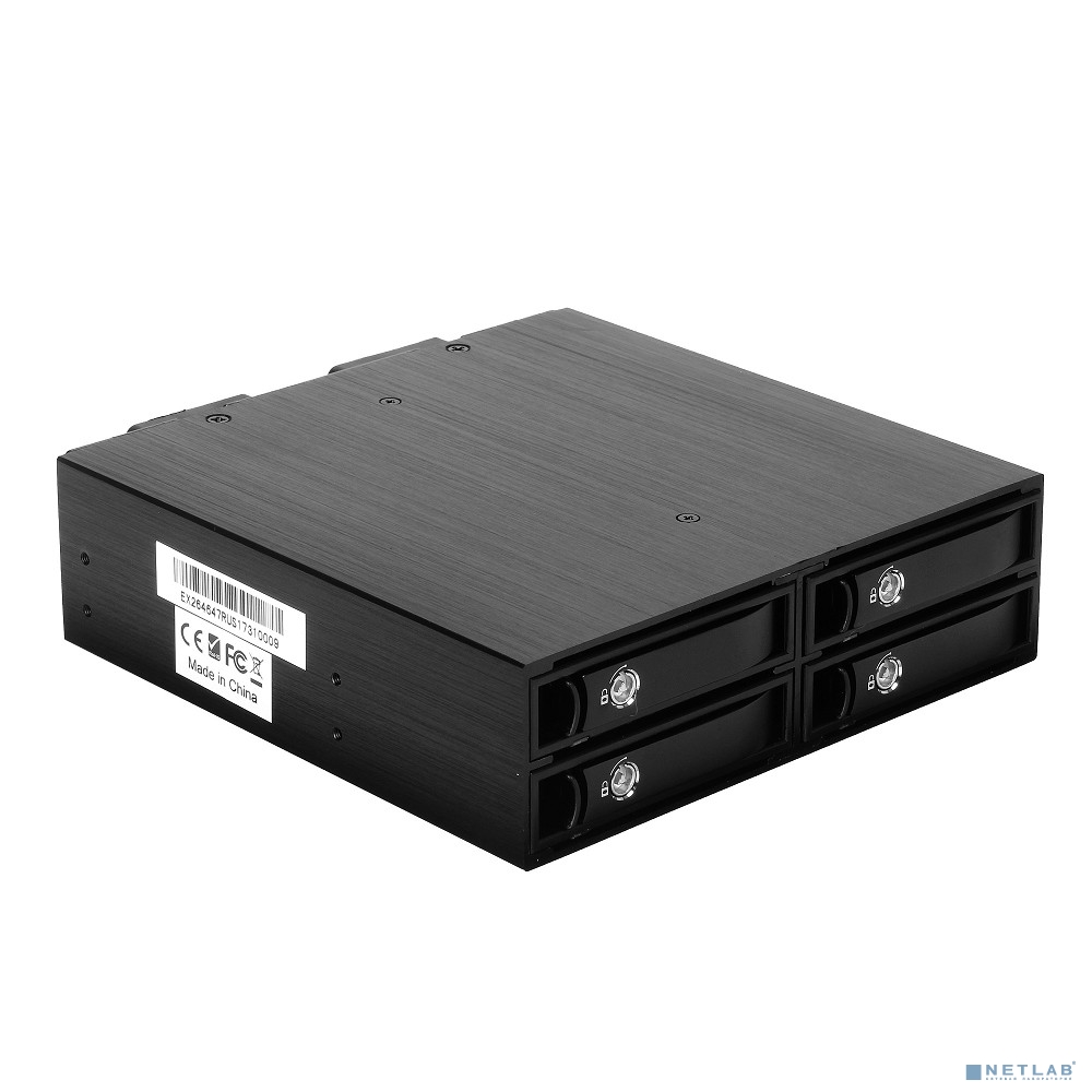 Exegate EX264647RUS Корзина для HDD Exegate HS425-01 (универсальная, на 4*2,5" SATA/ SAS HDD, занимает 1*5,25" отсек)