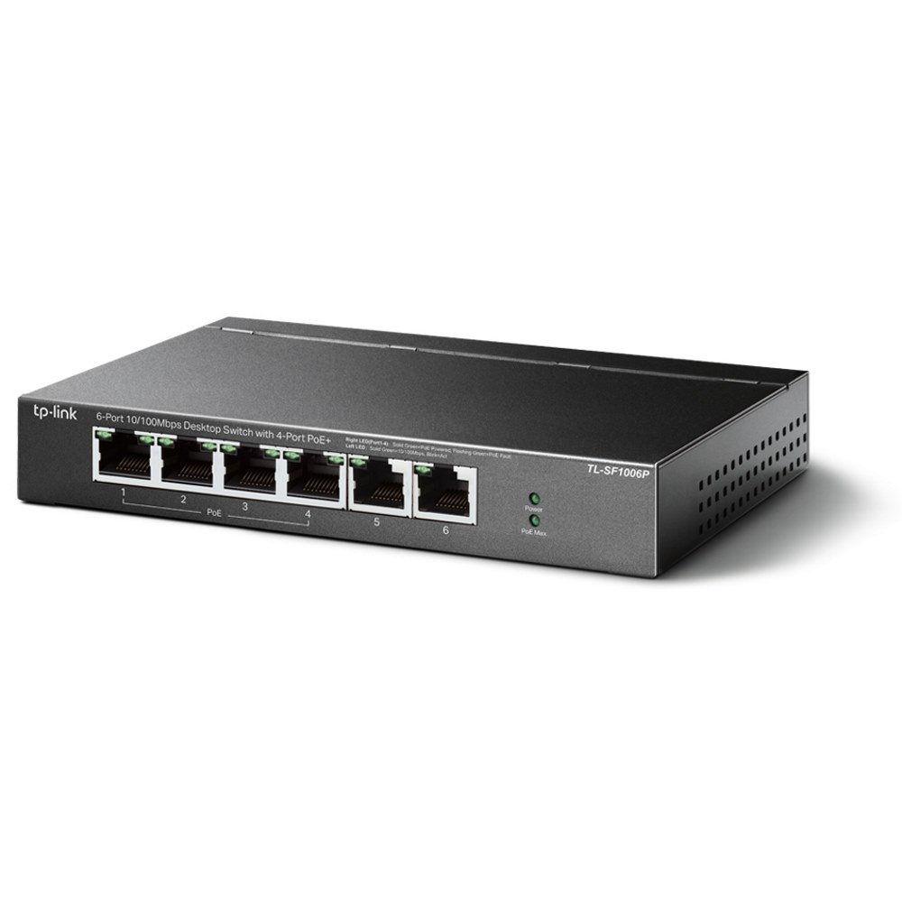 Картинка Коммутатор TP-Link TL-SF1006P (TL-SF1006P) 