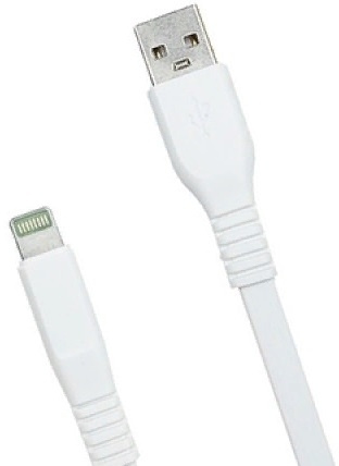 Кабель Premier 6-703RL45 2.0W USB (m)-Lightning (m) 2м белый пакет