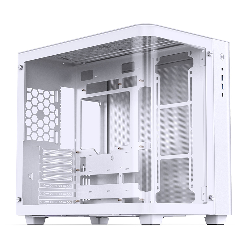 Корпус без блока питания/ Корпус JONSBO TK-3 White ATX без БП, mini-ITX, micro-ATX, белый