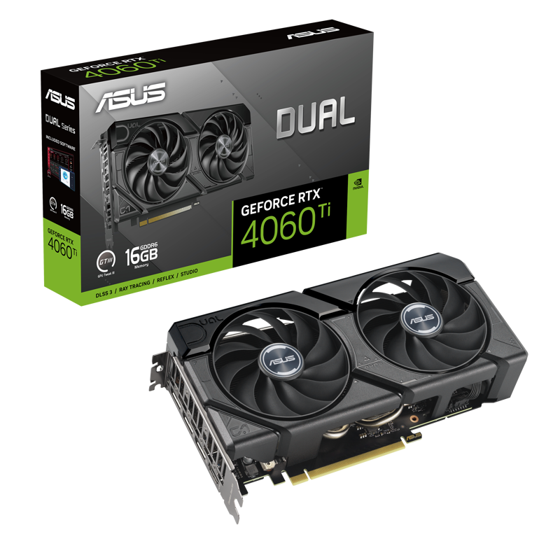 Видеокарта/ DUAL-RTX4060TI-16G-EVO (90YV0JHA-M0NA00)