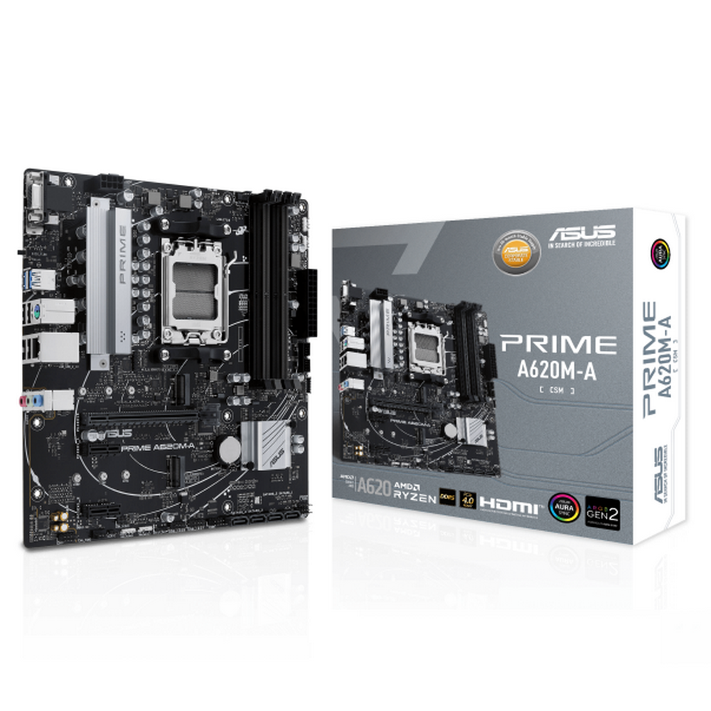 PRIME A620M-A-CSM/ AM5,A620,USB3.2 GEN 1,AURA,MB (90MB1F10-M0EAYC)