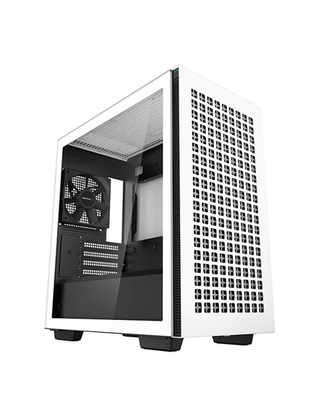 Deepcool CH370 WH без БП, боковое окно (закаленное стекло), белый, mATX