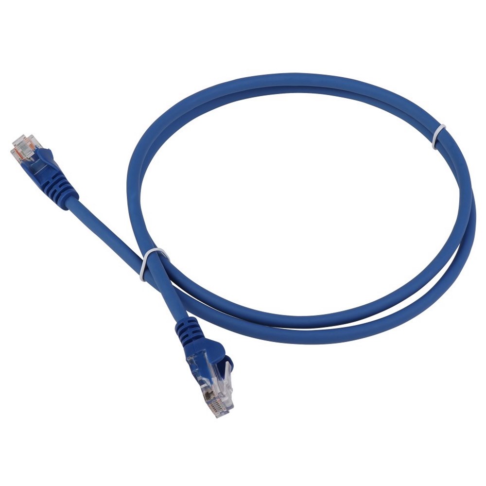 Картинка Патч-корд Lanmaster RJ-45 1 м (LAN-PC45/U5E-1.0-BL) 