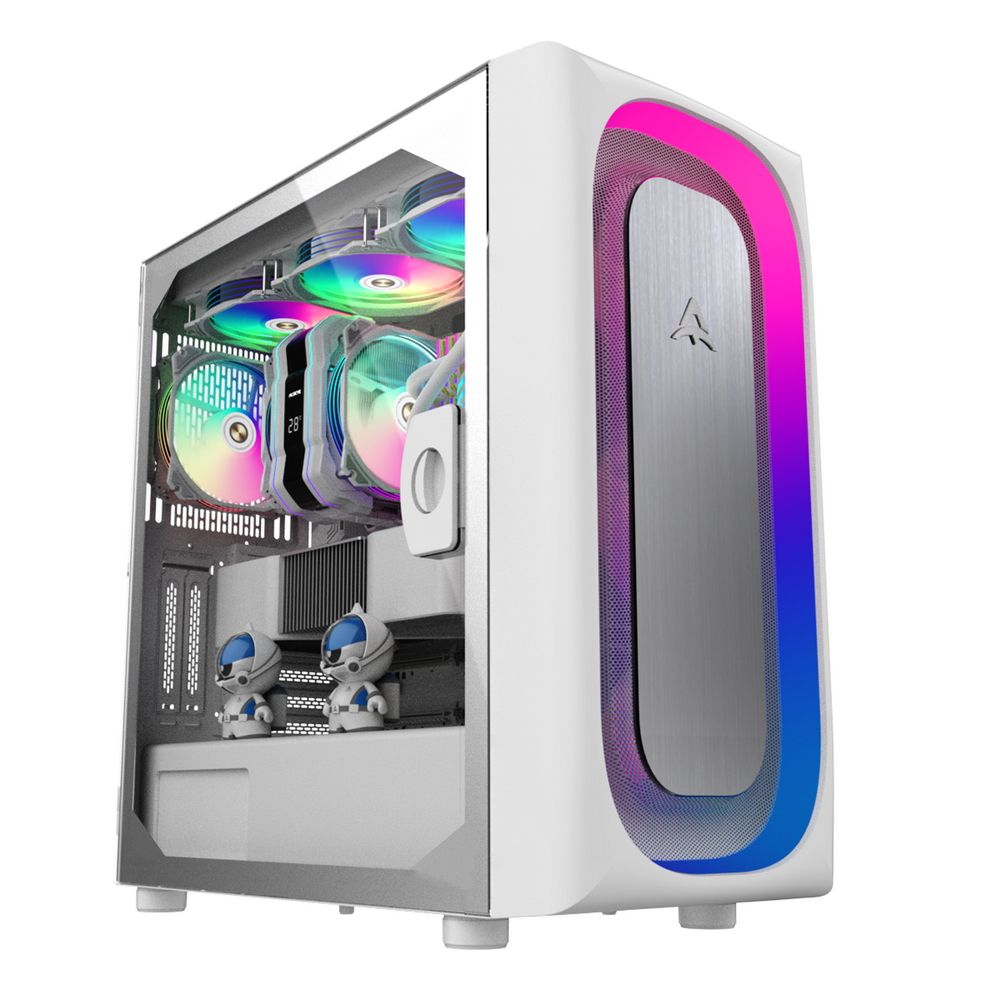 Корпус ALSEYE Ai-W(Ai20025) Material: 0.7mm SPCC, Motherboard Compatiblility: Mini-ITX/ Micro ATX/ ATX/ EATX, I/ O Ports: USB2.0*2+HD Audio+USB3.0*1,Drive bay: H.D.D(3.5»)*2pcs+S.S.D(2.5») *2pcs, Metallic Size: 405*225*467mm, Case Size: 455*225*485mm