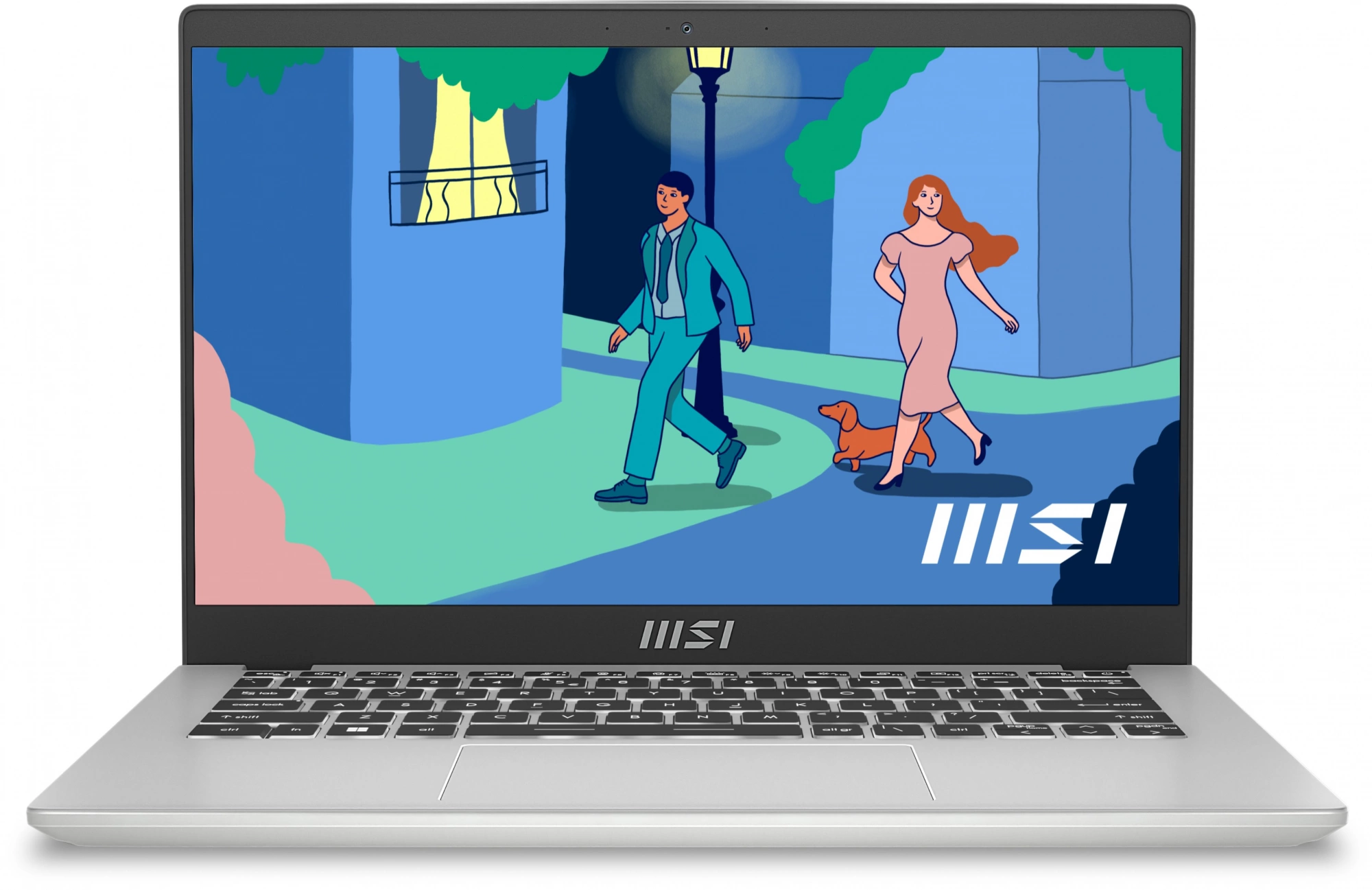 Ноутбук MSI Modern 14 C12MO-1086XRU Core i3 1215U 16Gb SSD512Gb Intel UHD Graphics 14" IPS FHD (1920x1080) Free DOS silver WiFi BT Cam (9S7-14J111-1086)