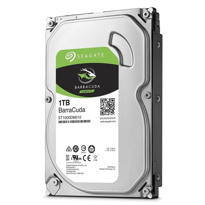 Жесткий диск Seagate Barracuda Guardian, 3.5" HDD, SATA, 1TB, 7200 rpm, 64Mb, Bulk (ST1000DM010)