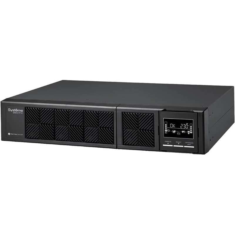 Systeme Electriс Smart-Save Online SRT, 1000VA/ 1000W, On-Line, Extended-run, Rack 2U(Tower convertible), LCD, Out: 8xC13, SNMP Intelligent Slot, USB, RS-232 (SRTSE1000RTXLI)