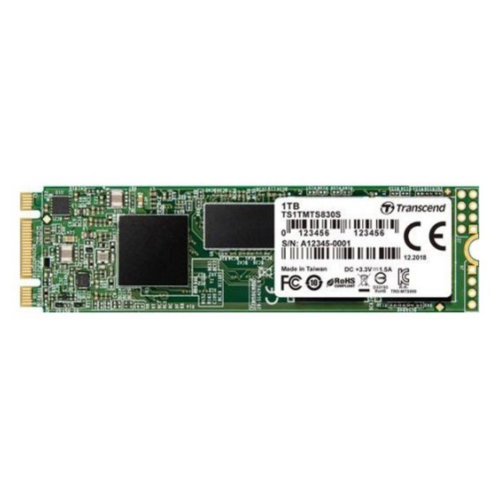 Накопитель Transcend TS1TMTS830S, SSD, M.2 2280, SATA III, 1TB, TLC