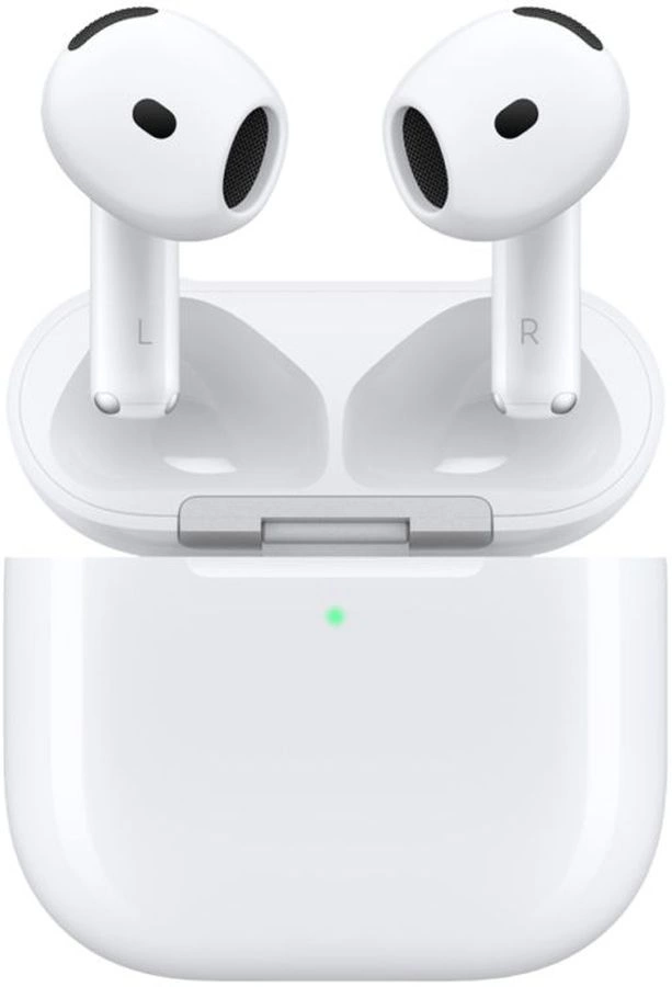 Гарнитура вкладыши Apple A3055,A3056,A3059 AirPods 4 ANC белый беспроводные bluetooth в ушной раковине (MXP93LL/ A) (MXP93LL/A)