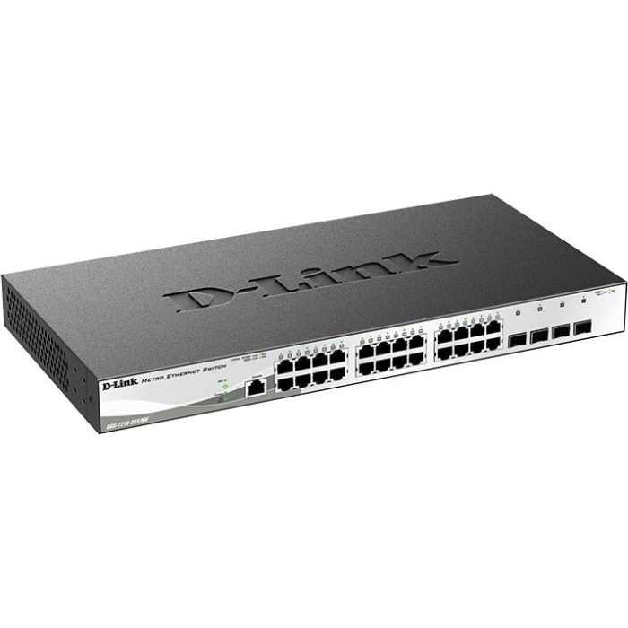 Картинка Коммутатор D-Link Metro Ethernet DGS-1210-28X/ME/B1A (DGS-1210-28X/ME/B1A)  