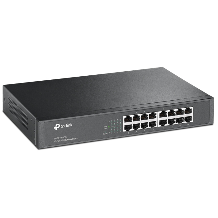 Картинка Коммутатор TP-LINK 16x RJ45 (TL-SF1016DS) 