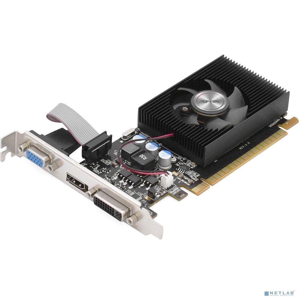 Видеокарта/ AF710-2048D3L5-V3 VGA AFOX NVIDIA Geforce GT710 LP 2GB, DDR3/64-bit, PCIe 2.0, 1xDVI-D, 1xHDMI, 1xD-Sub, 1-slot