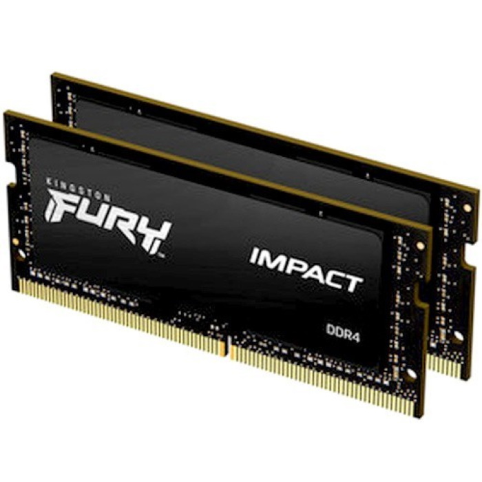 Комплект памяти Kingston FURY Impact DDR4 16GB 3200MHz CL20 SODIMM 1.2V (Kit of 2) (KF432S20IBK2/16)