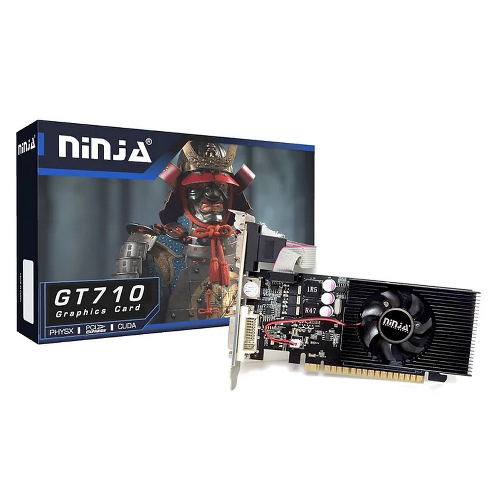 Ninja GT710 2GB 64bit DDR3 DVI HDMI CRT PCIE (NF71NP023F)