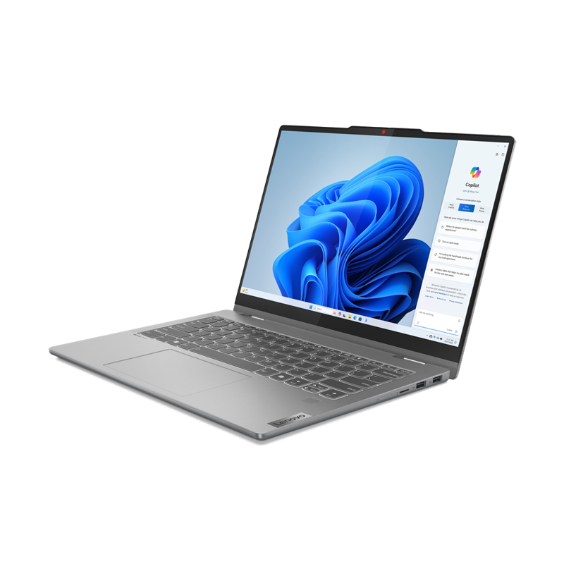 Ноутбук/ Lenovo IdeaPad Slim 5 14AHP9 14"(1920x1200 OLED)/ AMD Ryzen 5 8645HS(4.3Ghz)/ 16384Mb/ 512SSDGb/ noDVD/ Int:AMD Radeon 760M/ Cam/ BT/ WiFi/ 57WHr/ war 1y/ 1.46kg/ cloud grey/ noOS + 65W, RU kbd (83DB001CRK)