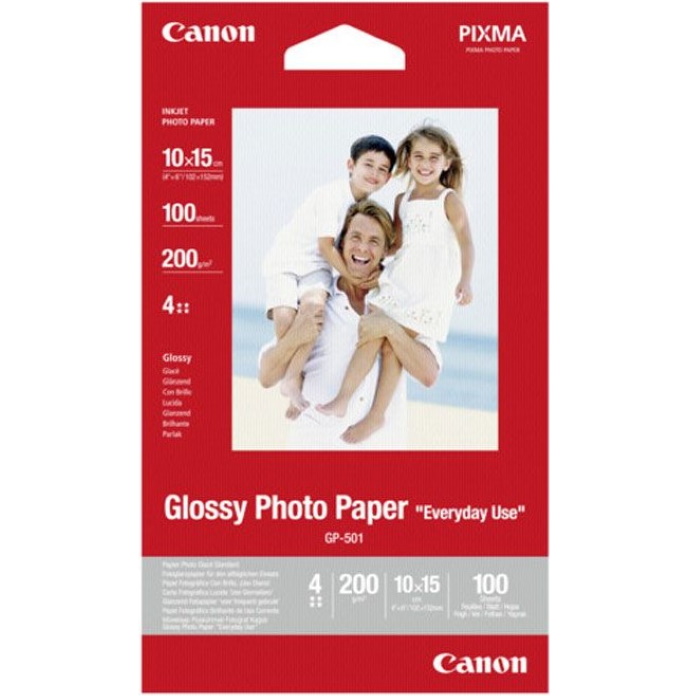 Бумага Canon GP-501 10 X 15 см/ 200 г/м2/ 100 л глянцевая для струйной печати (0775B003)