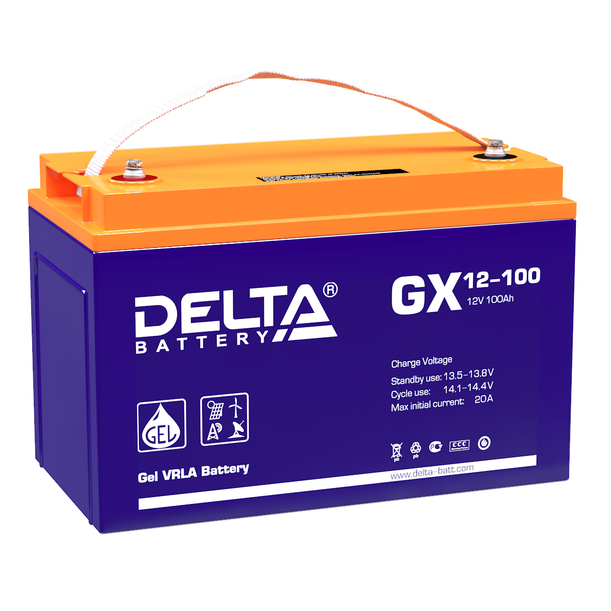 Аккумуляторная батарея DELTA BATTERY GX 12-100