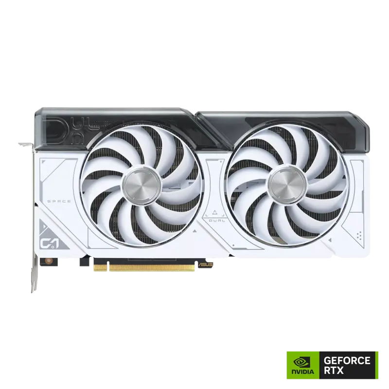 Видеокарта/ VGA ASUS NVIDIA GeForce DUAL-RTX4070S-12G-WHITE 12GB, GDDR6X/192-bit, PCIe 4.0, 1xHDMI 2.1a, 3xDP, 2.6-slot 90YV0K85-M0NA00