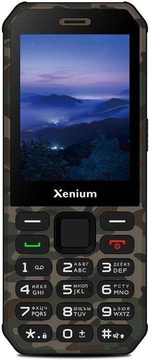Мобильный телефон XENIUM X300 зеленый моноблок 1.77" 128x160 Nucleus 0.3Mpix GSM900/ 1800 MP3 (CTX300GC/00)