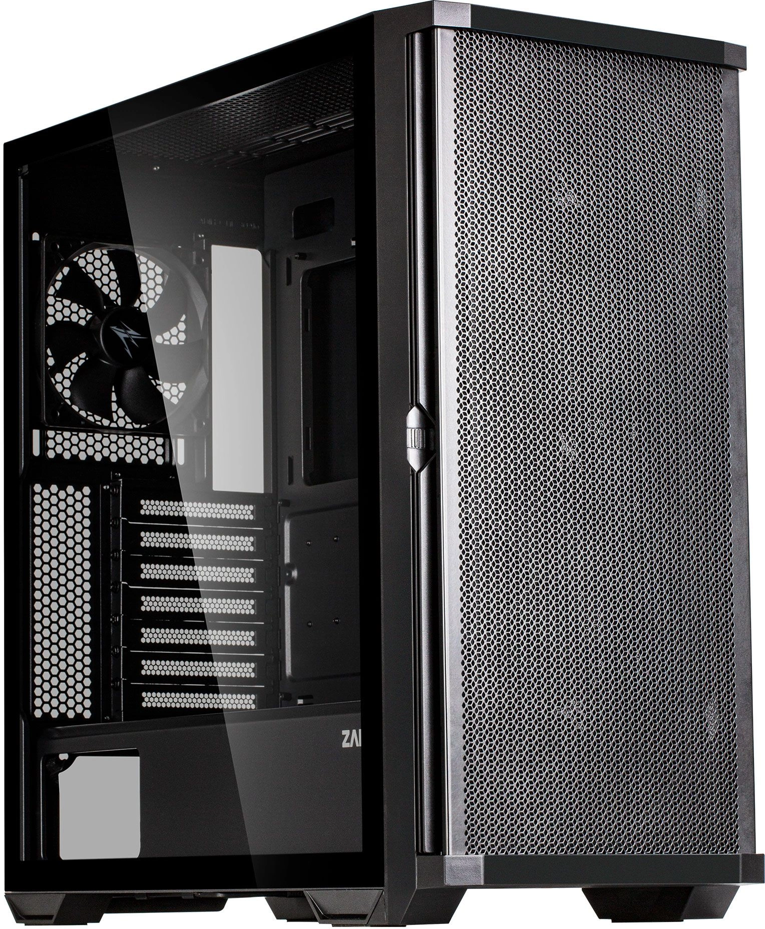 Корпус Zalman Miditower Z10 (ATX, Tempered Glass, 1xHeadphones, 1xMIC, 2xUSB 3.0, 1xUSB Type-C, Black) (без БП)