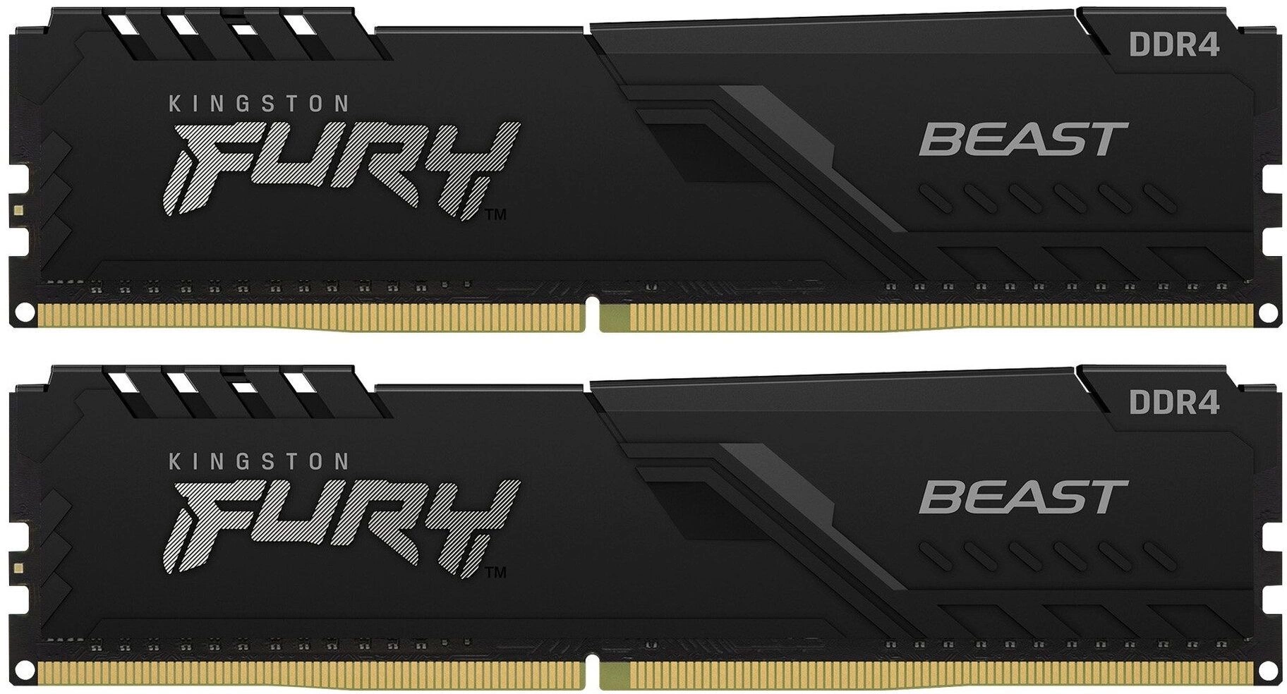 Модуль памяти Kingston KF432C16BB1K2/32-SP FURY Beast Black 32GB Kit (2x16GB), DDR4-3200, CL16 DIMM, 1Gx8