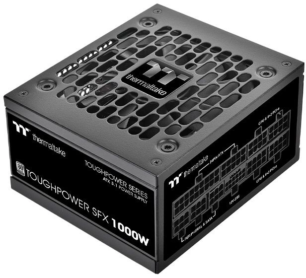 Блок питания Thermaltake SFX 1000W Toughpower SFX1000 Gen.5 80+ platinum 24pin APFC 90mm fan 3xSATA Cab Manag RTL (PS-STP-1000FNFAPE-1)