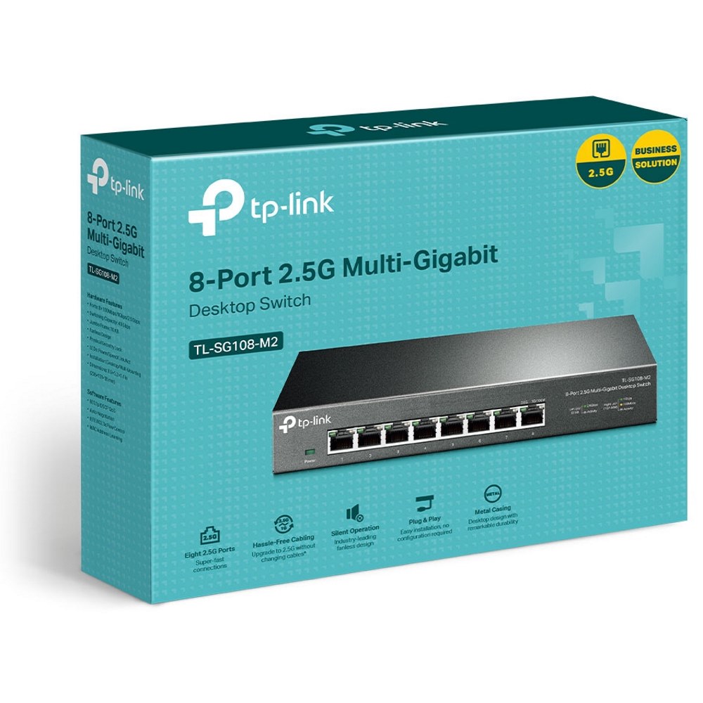 Картинка Коммутатор TP-Link TL-SG108-M2 (TL-SG108-M2) 