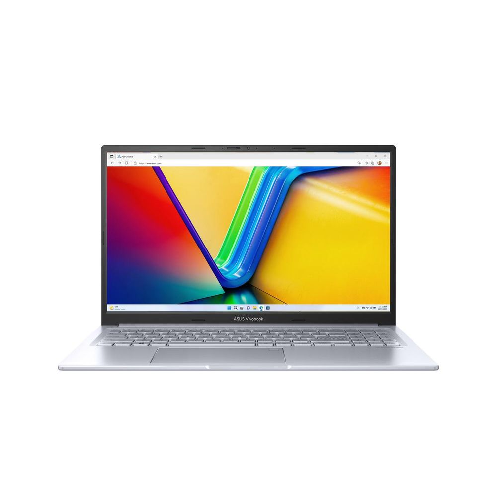 Ноутбук ASUS Vivobook 15X K3504VA-MA468 [90NB10A2-M00JX0] Silver 15.6" {2.8K OLED 2880x1620 i5-1335U/ 16Gb/ 512Gb SSD/ DOS