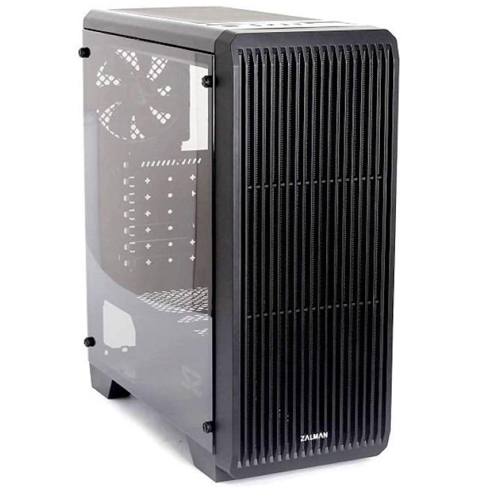 Корпус Zalman S2, черный, без БП, 2x2.5", 2x3.5", ATX, 2x120mm, 2xUSB2.0, 1xUSB3.0, audio bott PSU (S2 BLACK)