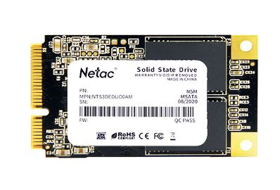 Netac SSD N5M 2TB mSATA SATAIII 3D NAND, R/ W up to 545/ 500MB/ s, TBW 1120TB, 3y wty (NT01N5M-002T-M3X)