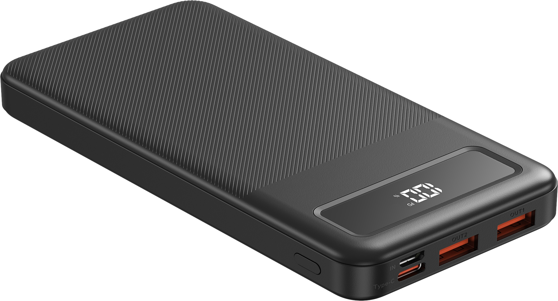 Мобильный аккумулятор TFN Porta PB-321 10000mAh 22.5W 5A 2xUSB-A/USB-C черный (TFN-PB-321-BK)