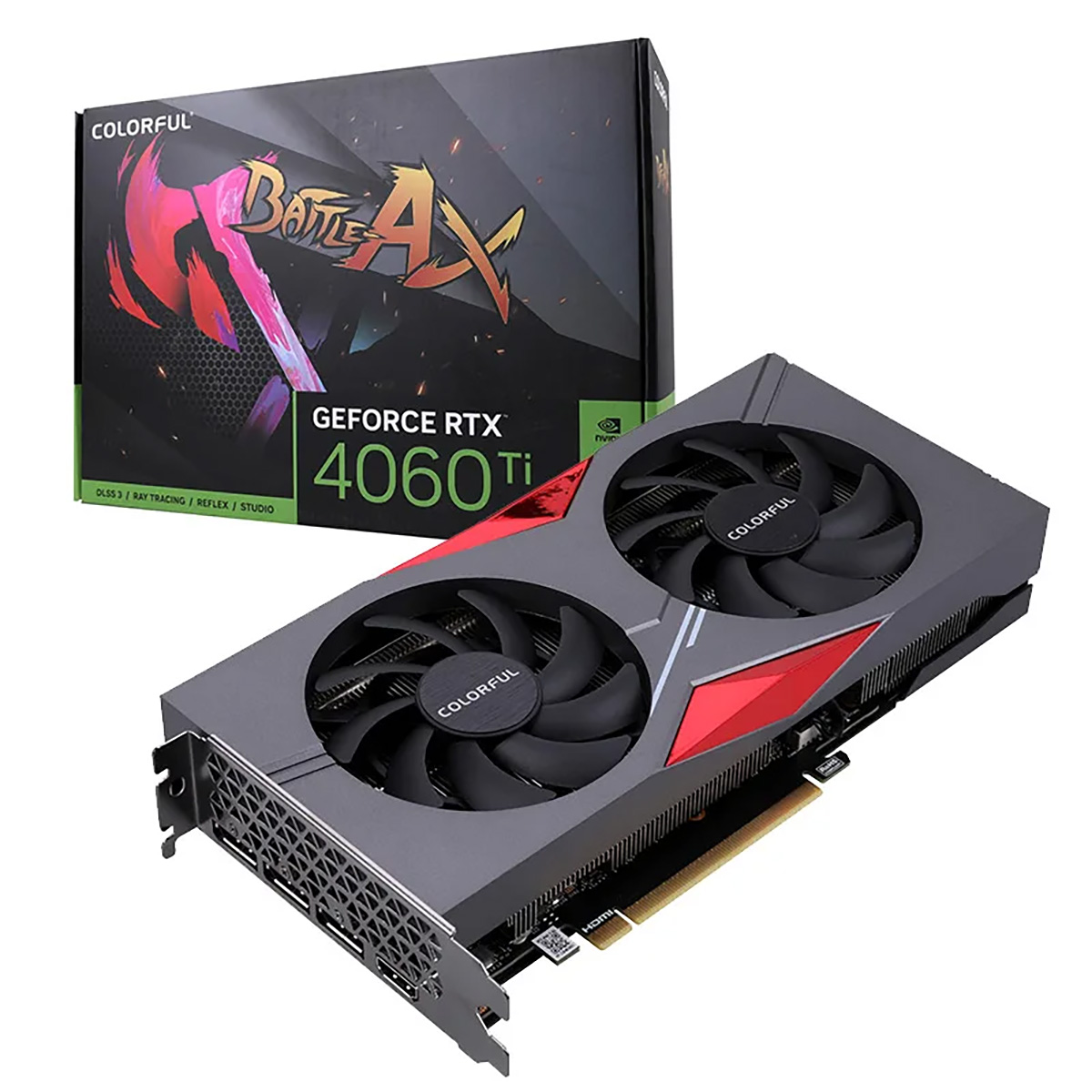 RTX4060Ti NB DUO 8GB-V 128-bit GDDR6 DPx3 HDMI 2FAN RTL (RTX 4060 TI NB DUO 8GB-V)