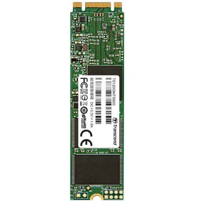 Накопитель Transcend TS120GMTS820S, M.2 22x80, SSD, SATA3, 120GB, TLC