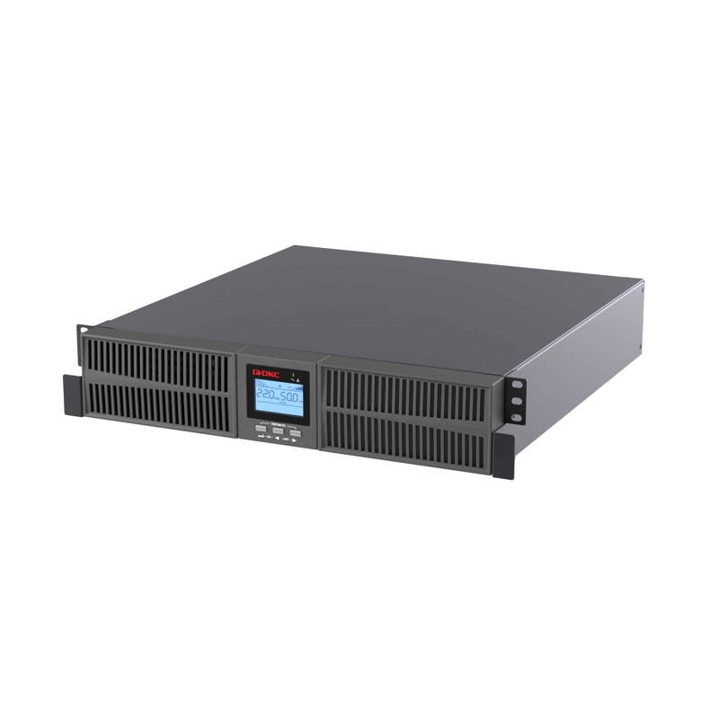 Онлайн ИБП ДКС серии Small Rackmount, 3000 ВА/ 2700 Вт, 1/ 1, 8xIEC C13, EPO, USB, RS-232, Rack 2U, без АКБ, 9Ач (SMALLR3A0PI)