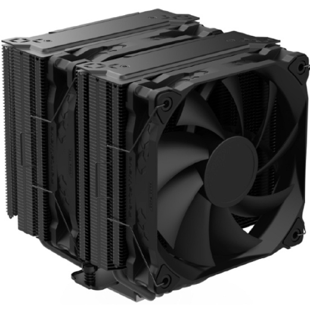 Кулер PentaWave Z06D Black LGA115X/ 1200/ 1700/ 20XX / AM4/ AM5 (8 шт/ кор, TDP 270W, 2*120mm PWM Fan, 6 тепловых трубок 6мм, медное основание, 600-1950RPM, 12-32,6dBa) (PW-Z06D-BK)