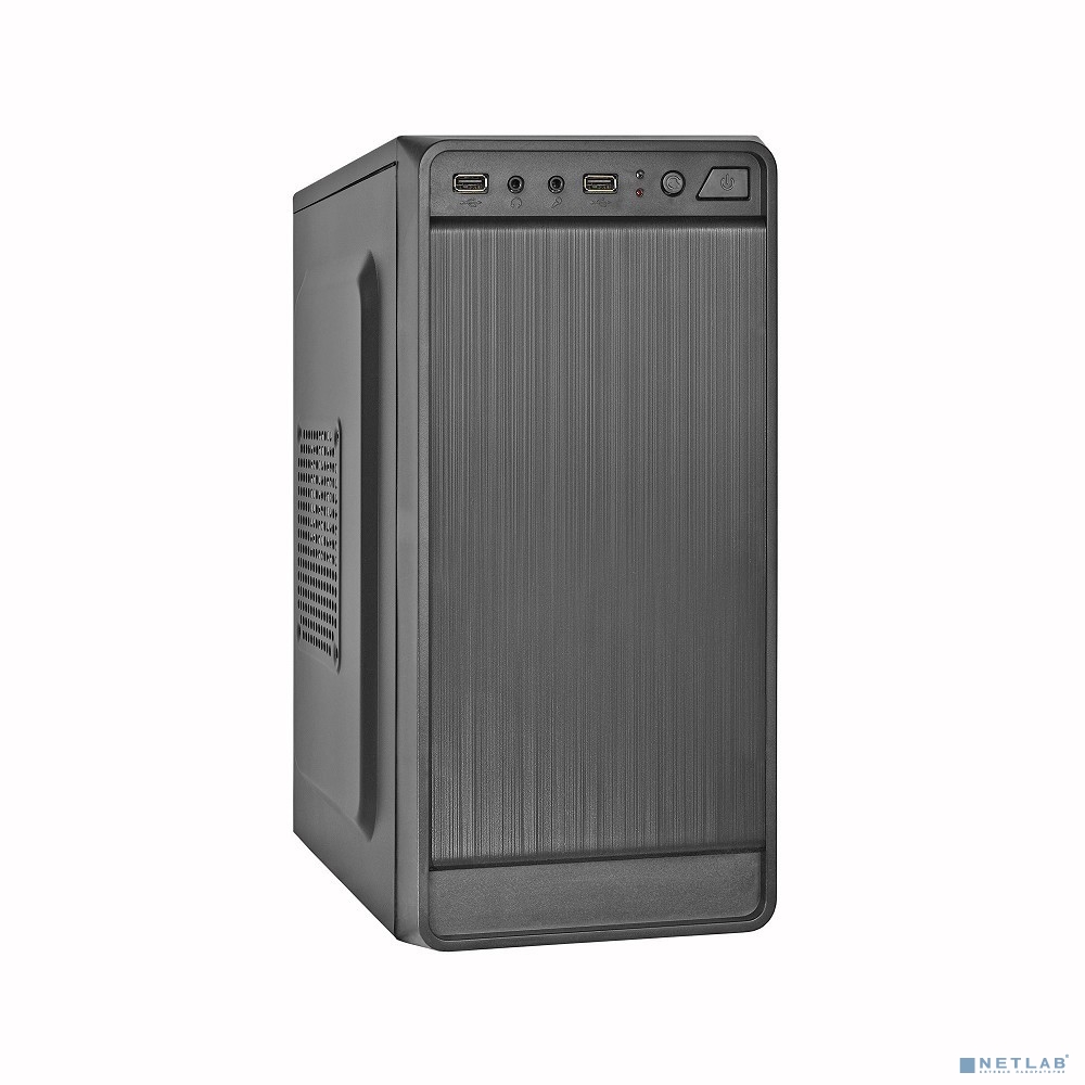 Exegate EX283124RUS Корпус Minitower ExeGate BAA-108 Black, mATX, , 2*USB, Audio