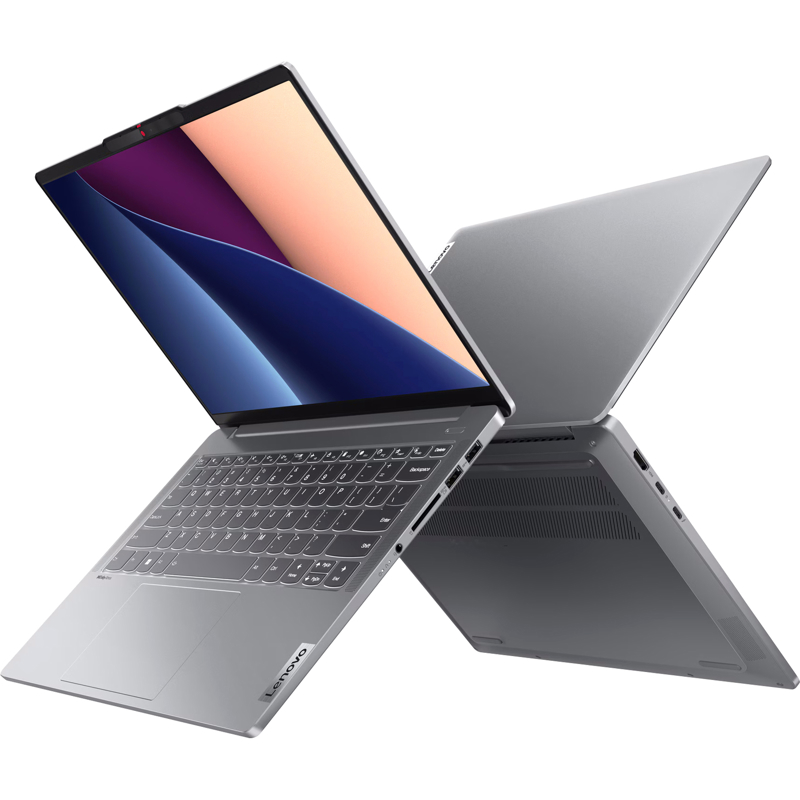 Ноутбук/ Lenovo IdeaPad Pro 5 14IRH8 14"(2880x1800 IPS)/Intel Core i7 13700H(2.4Ghz)/16384Mb/512SSDGb/noDVD/Int:Intel Iris Xe Graphics/Cam/BT/WiFi/75WHr/war 1y/1.46kg/arctic grey/noOS + 100W, RU kbd (83AL0040RK)