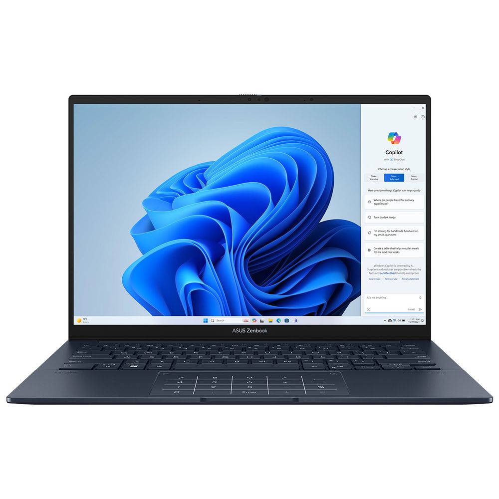 Ноутбук ASUS Zenbook 14 UX3405MA-QD379W Core Ultra 7 155H/ 16Gb/ SSD1Tb/ 14.0"/ OLED/ FHD/ Win11H/ blue (90NB11R1-M00ZU0)