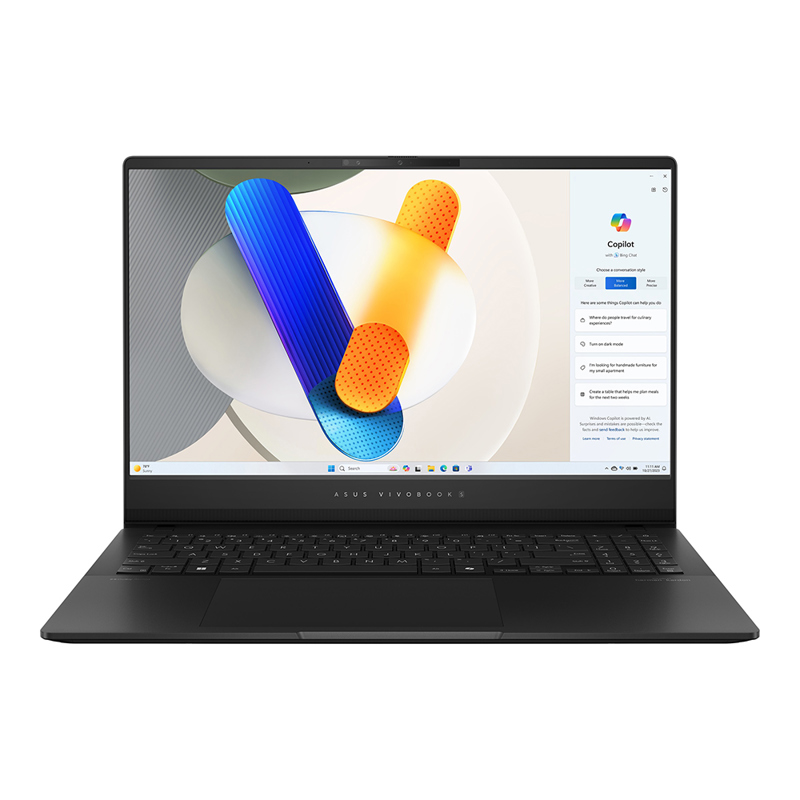 Ноутбук Asus Vivobook S 15 OLED S5506MA-MA122 Core Ultra 7 155H 16Gb SSD1Tb Intel Arc 15.6" OLED 3K (2880x1620) без ОС black WiFi BT Cam (90NB14E1-M008L0)