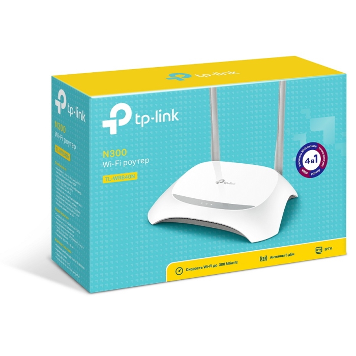 Картинка Роутер TP-Link TL-WR840N (TL-WR840N) 