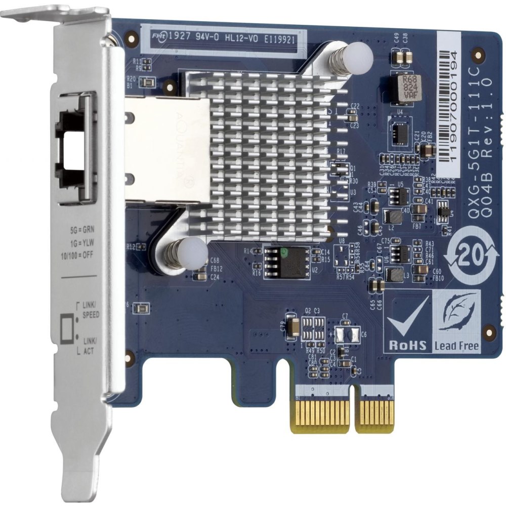 Сетевая карта QNAP QXG-5G1T-111C PCIe (QXG-5G1T-111C)