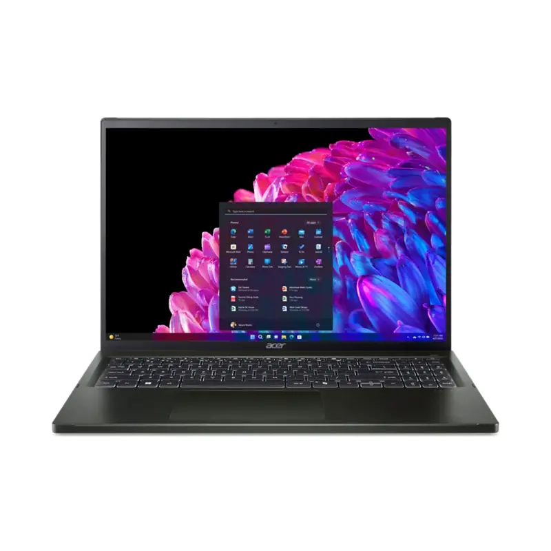 Ноутбук/ ACER Swift Edge SFE16-44-R2RD 16"(3200x2000 OLED (матовый))/ AMD Ryzen 7 8840U(3.3Ghz)/ 16384Mb/ 1024PCISSDGb/ noDVD/ Int:UMA/ Cam/ BT/ WiFi/ 50WHr/ war 1y/ 1.5kg/ Black/ Win11Home (NX.KTDCD.002)