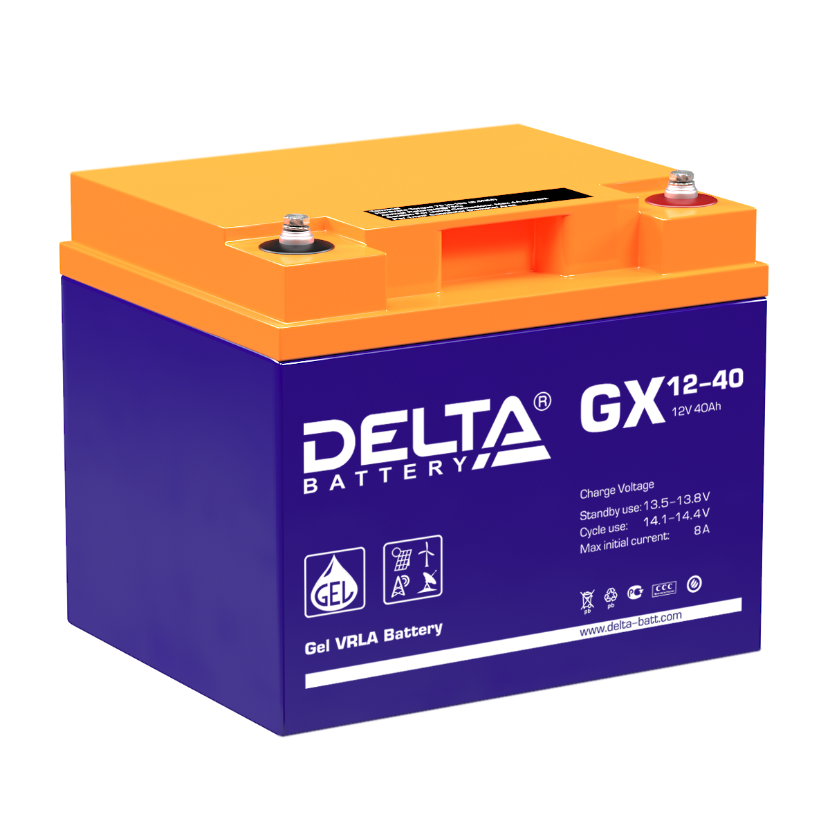 Аккумуляторная батарея DELTA BATTERY GX 12-40