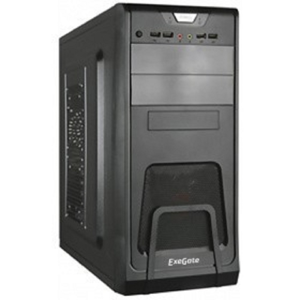 Exegate EX278391RUS Корпус Miditower Exegate CP-603 Black, ATX, , 2*USB+2*USB3.0, Audio