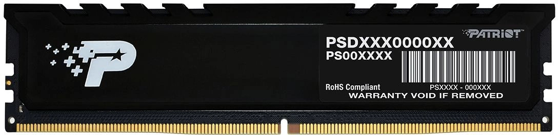 Память DDR5 16GB 5600MHz Patriot PSP516G560081H1 Signature Premium RTL PC5-44800 CL46 DIMM 288-pin 1.1В single rank с радиатором Ret