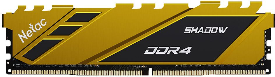 Модуль памяти Netac Shadow DDR4-3200 16G C16 Yellow (NTSDD4P32SP-16Y)