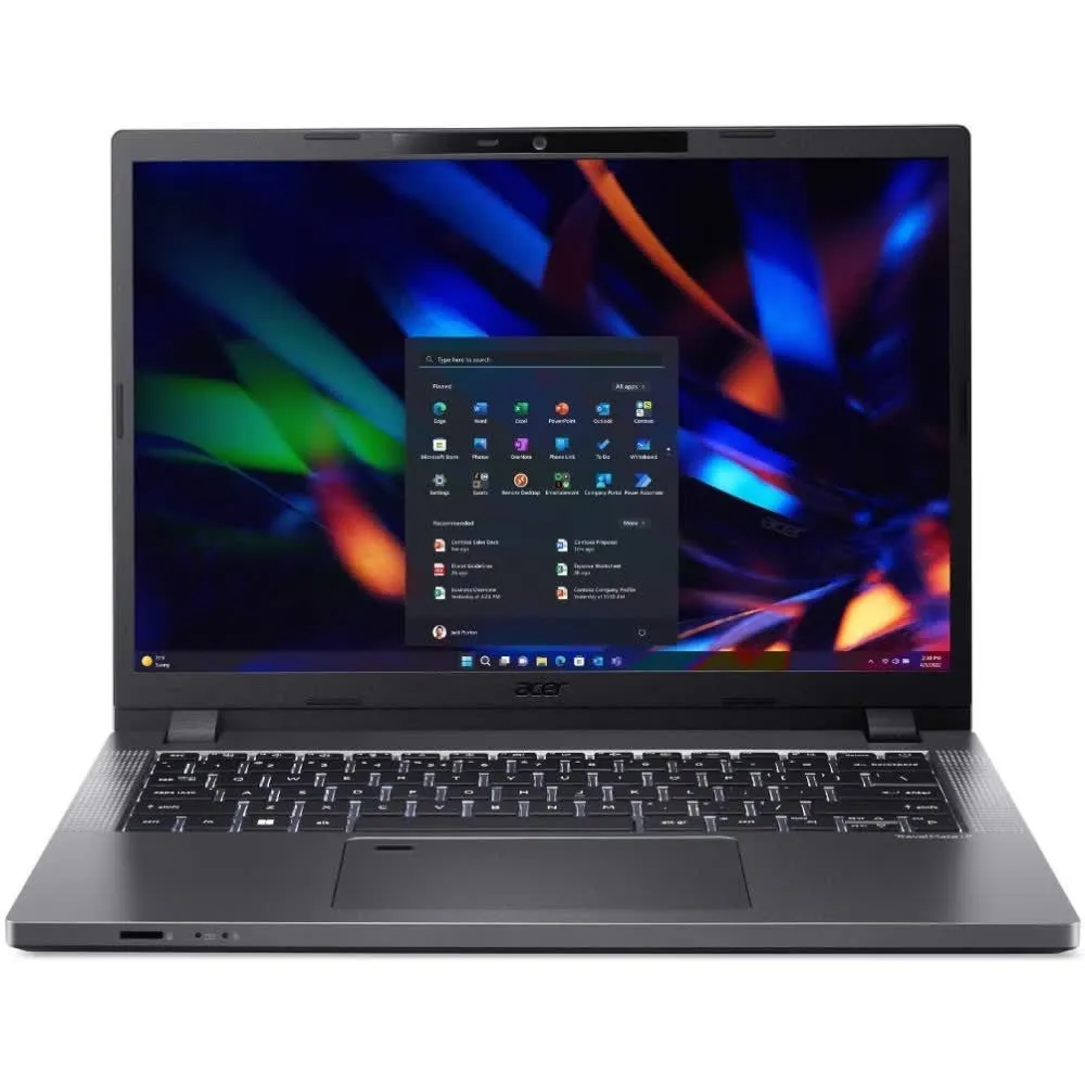 Ноутбук Acer TravelMate TMP214-55-30SG 14"(1920x1200 (матовый) IPS)/ Core i3 1315U/ 8Gb/ 256Gb SSD/ noDVD/ Intel HD/ BT/ WiFi/ 50WHr/ 1.5kg/ Silver/ NoOS (NX.B5UCD.00L)