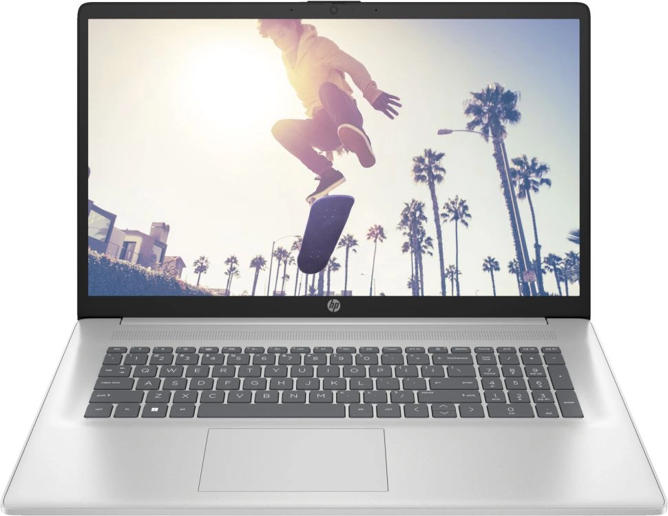 Ноутбук HP 17-cn3009ci Core i7 1355U 16Gb SSD1Tb 17.3" IPS FHD (1920x1080) DOS silver WiFi BT (7P523EA)