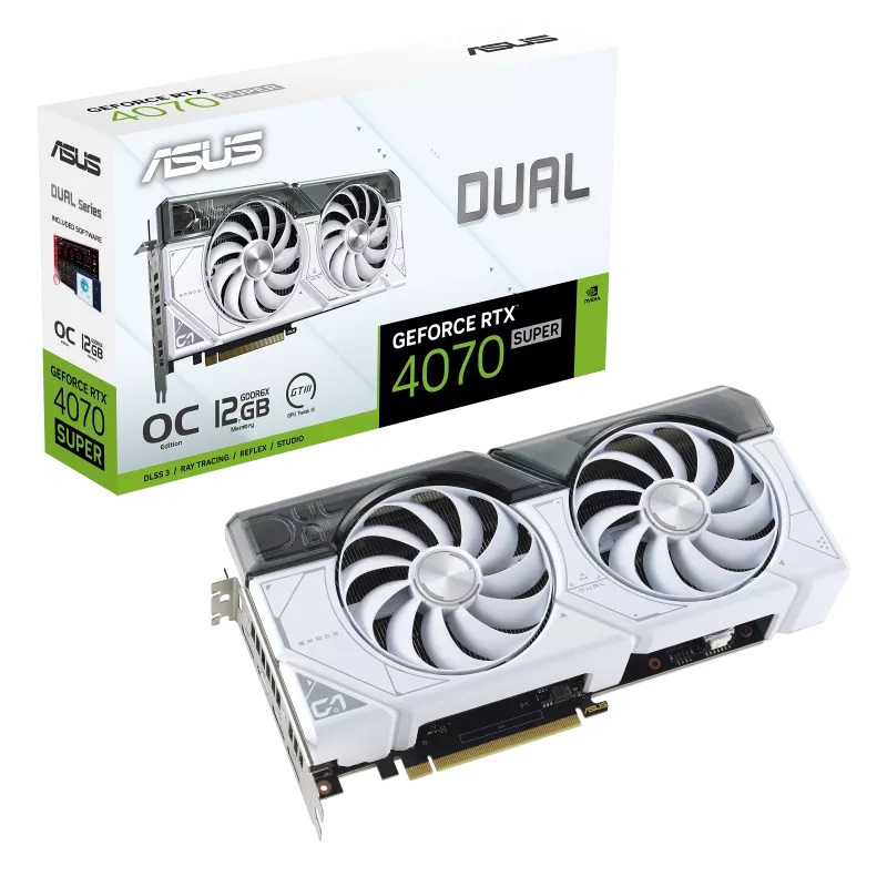 Видеокарта/ DUAL-RTX4070S-O12GWHITE (90YV0K84-M0NA00)